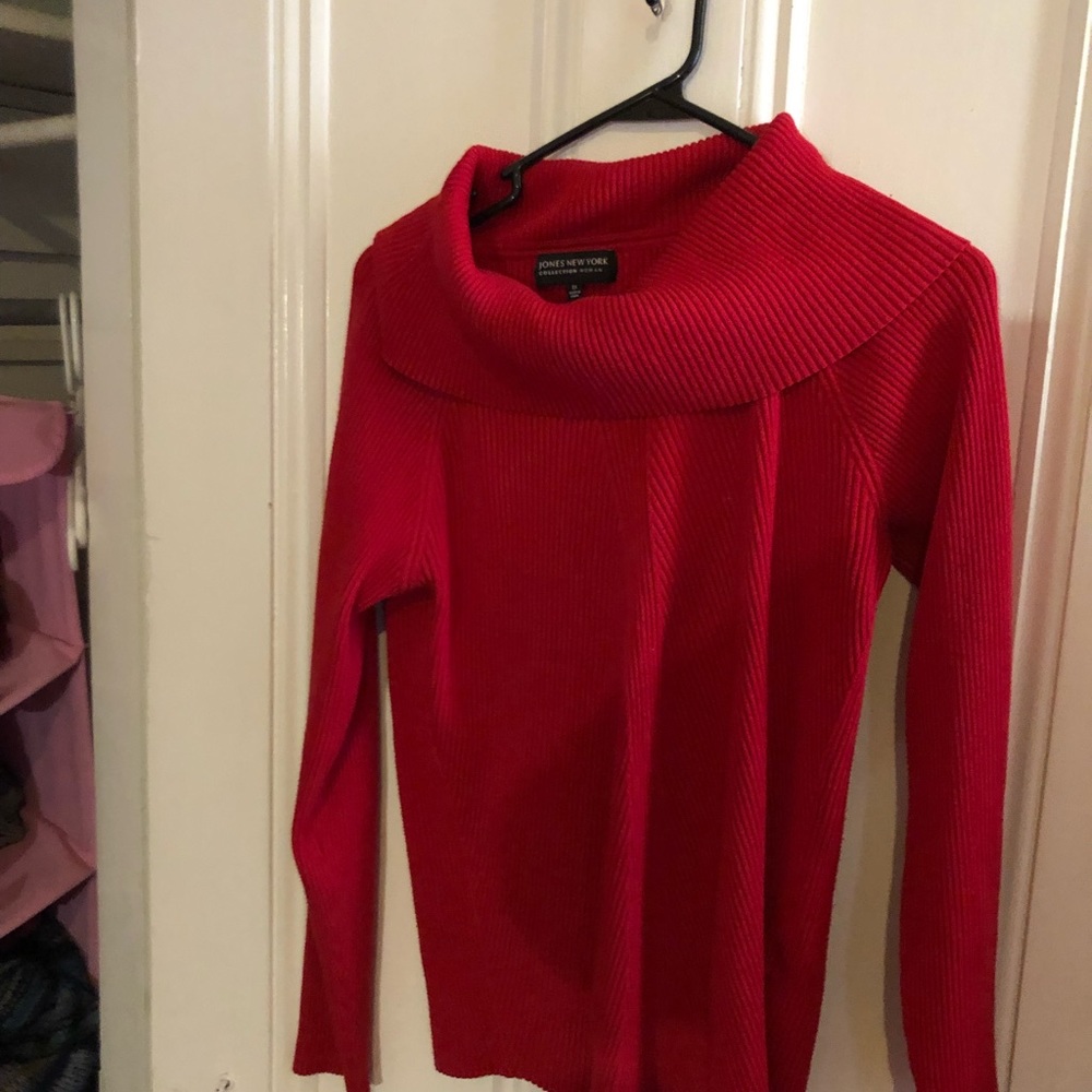 Jones New York Red 1X Top